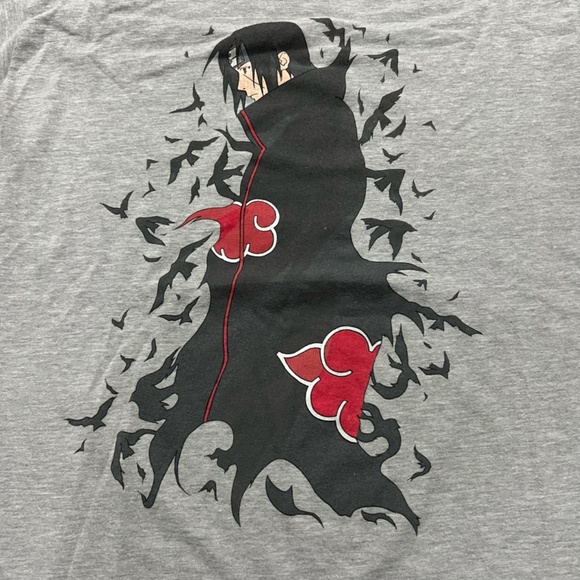 Naruto Shippuden Itachi Crow Swarm Gray Size XL - Picture 2 of 6
